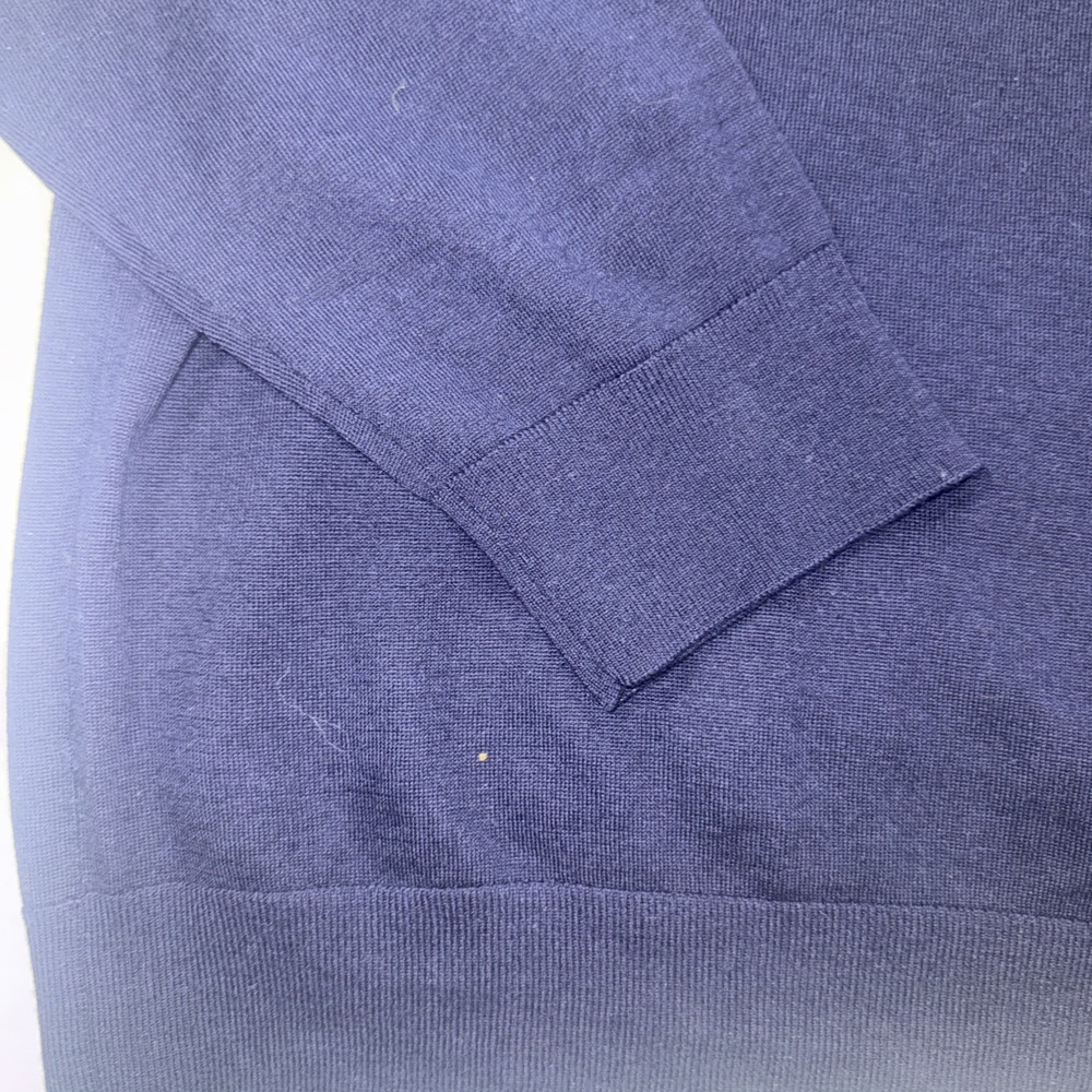 Banana Republic Men's Extra Fine Italian Merino Wool XXL‎ Royal Blue V-Neck - Picture 7 of 10